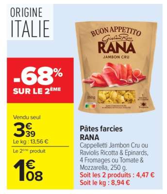 Pâtes Farcies Rana