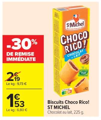 Biscuits Choco Rico! ST MICHEL