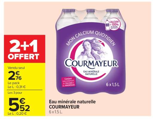 Eau Minérale Naturelle Courmayeur