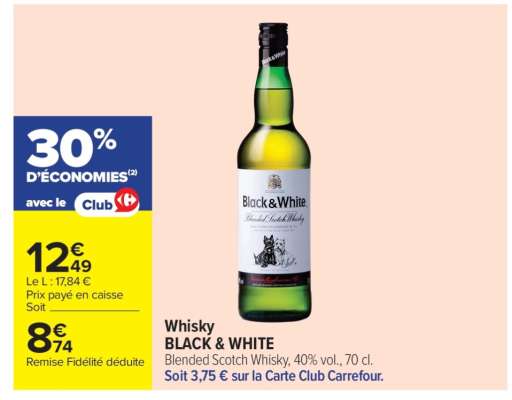 Whisky BLACK & WHITE