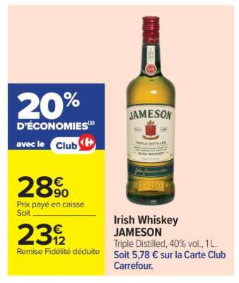 IRISH WHISKEY "JAMESON"