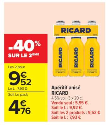APÉRITIF ANISÉ “RICARD”