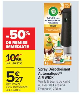 Spray Désodorisant Automatique AIR WICK