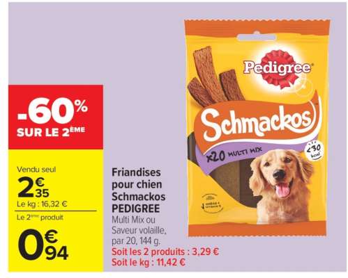 Friandises pour chien Schmackos PEDIGREE