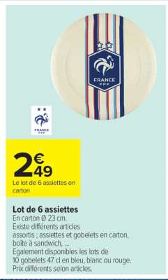 Lot de 6 assiettes