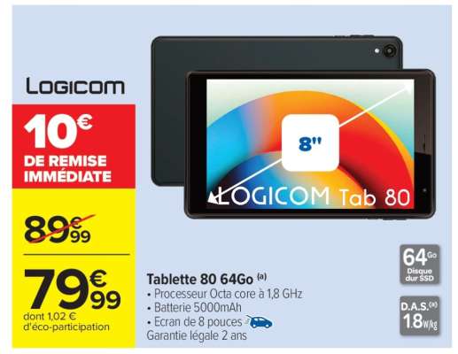 Logicom Tab 80