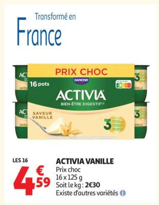 ACTIVIA VANILLE