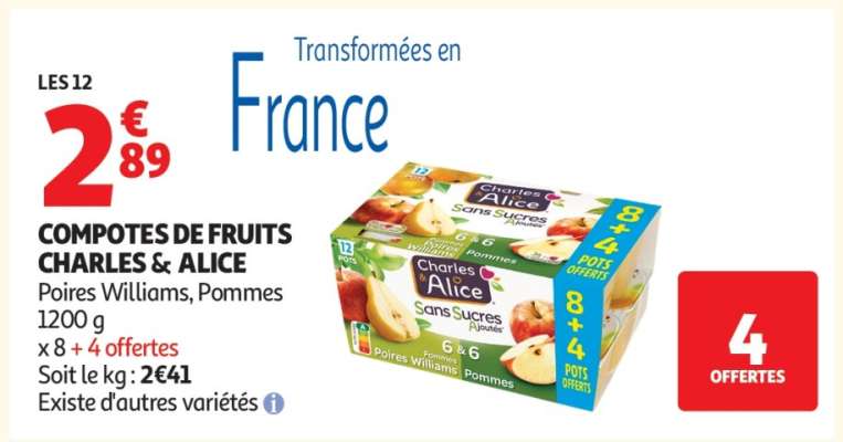 COMPOTES DE FRUITS CHARLES & ALICE