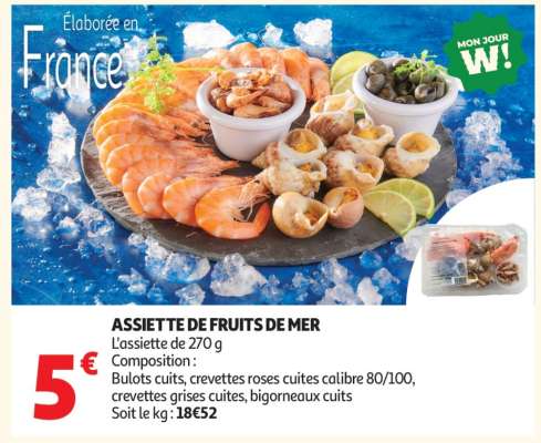 Assiette de fruits de mer