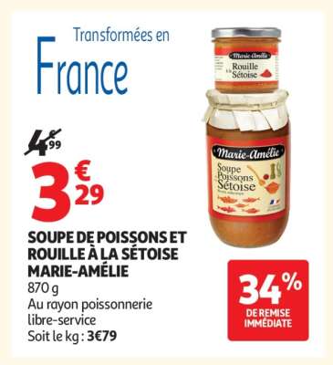 SOUPE DE POISSONS ET ROUILLE À LA SÉTOISE MARIE-AMÉLIE