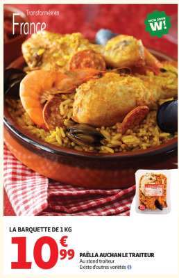 Paëlla Auchan Le Traiteur