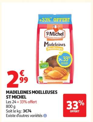 Madeleines Moelleuses St Michel
