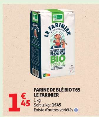FARINE DE BLÉ BIO T65 LE FARINIER