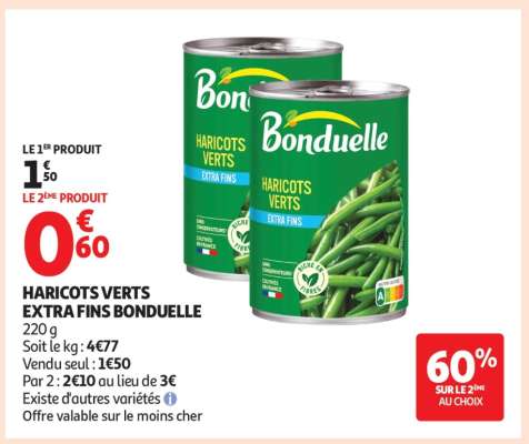 Haricots Verts Extra Fins Bonduelle