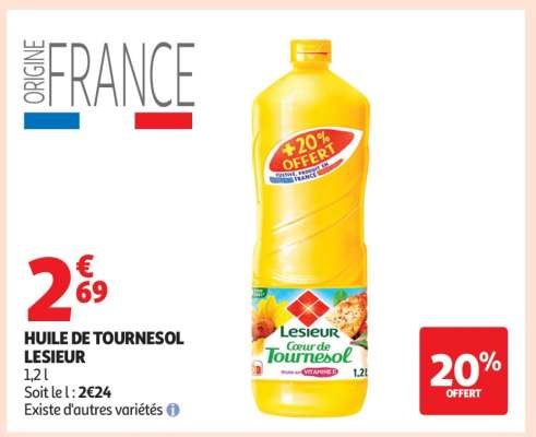 Huile De Tournesol Lesieur