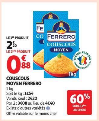 Couscous Moyen Ferrero