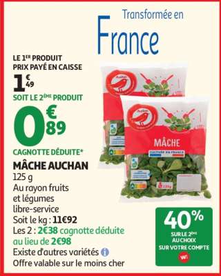 Mâche Auchan