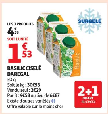 BASILIC CISELÉ DAREGAL