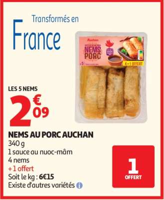 Nems Au Porc Auchan