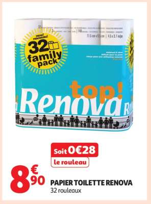 PAPIER TOILETTE “RENOVA”