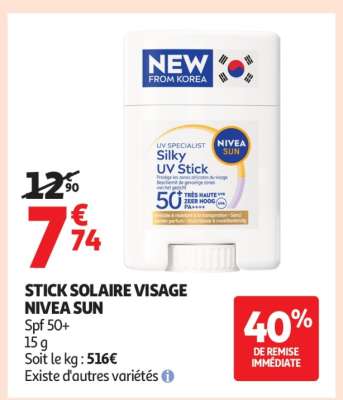 STICK SOLAIRE VISAGE NIVEA SUN
