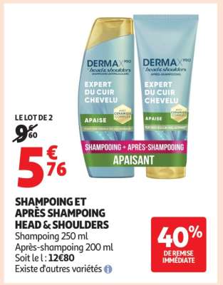 SHAMPOING ET APRÈS SHAMPOING HEAD & SHOULDERS