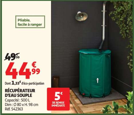 RÉCUPÉRATEUR D'EAU SOUPLE
