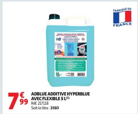 ADBLUE ADDITIVE HYPERBLUE AVEC FLEXIBLE 5 L