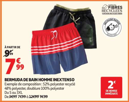 Bermuda De Bain Homme Inextenso