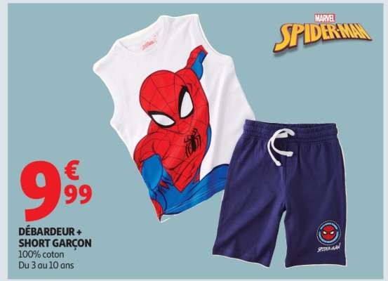 DÉBARDEUR + SHORT GARÇON