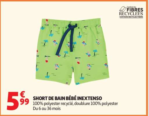 SHORT DE BAIN BÉBÉ INEXTENSO