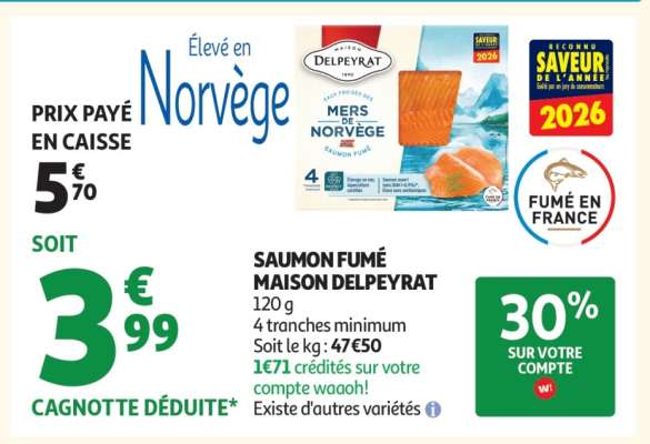 SAUMON FUMÉ "MAISON DELPEYRAT"