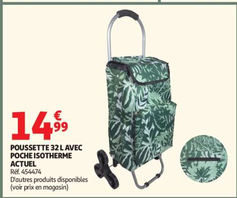 POUSSETTE 32L AVEC POCHE ISOTHERME ACTUEL