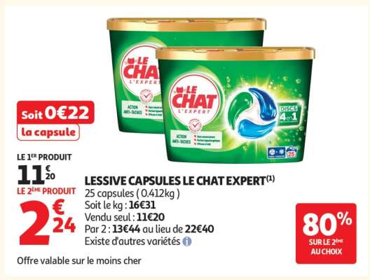LESSIVE CAPSULES LE CHAT EXPERT