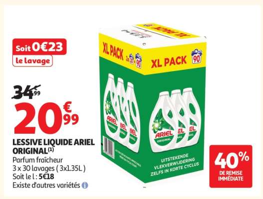 LESSIVE LIQUIDE ARIEL ORIGINAL