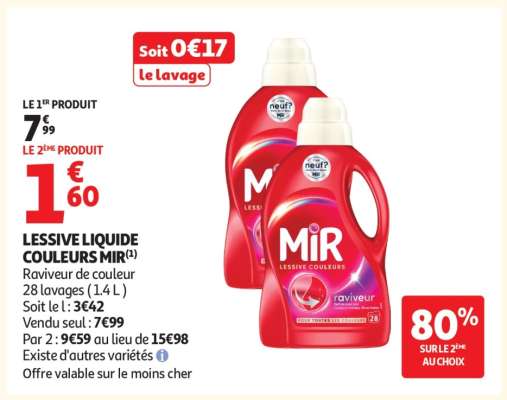 LESSIVE LIQUIDE COULEURS MIR