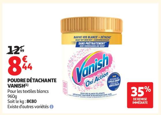 POUDRE DÉTACHANTE “VANISH”