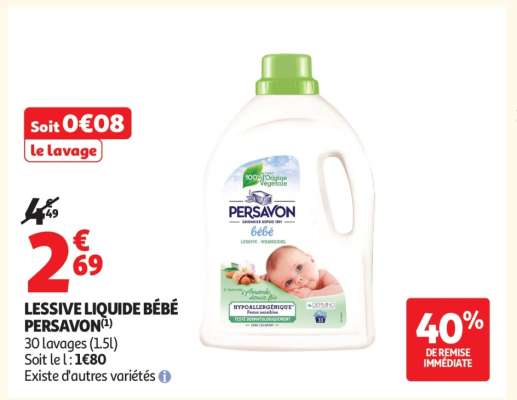 LESSIVE LIQUIDE BÉBÉ PERSAVON
