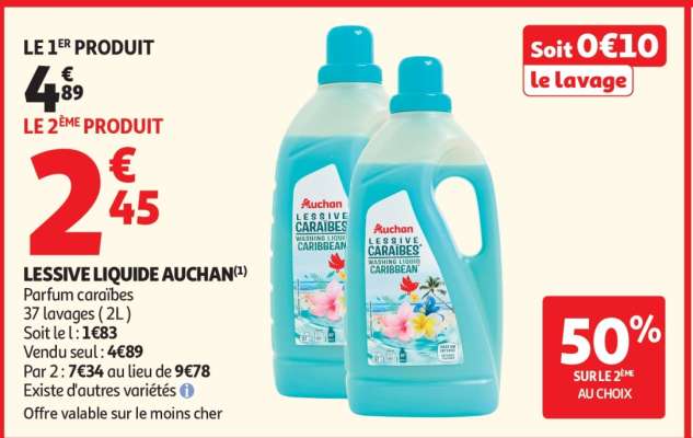 LESSIVE LIQUIDE AUCHAN