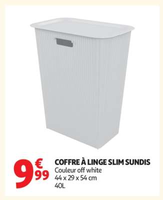 COFFRE À LINGE SLIM SUNDIS