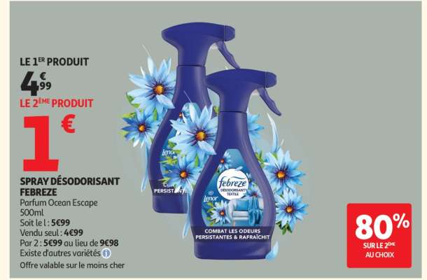 SPRAY DÉSODORISANT FEBREZE