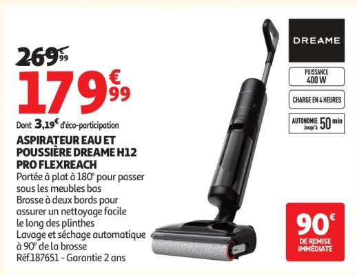 ASPIRATEUR EAU ET POUSSIÈRE DREAME H12 PRO FLEXREACH
