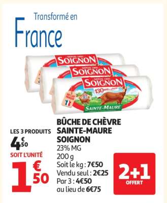 Bûche De Chèvre Sainte-Maure Soignon