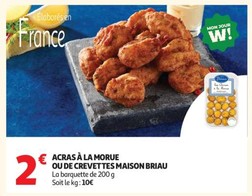 ACRAS À LA MORUE OU DE CREVETTES MAISON BRIAU