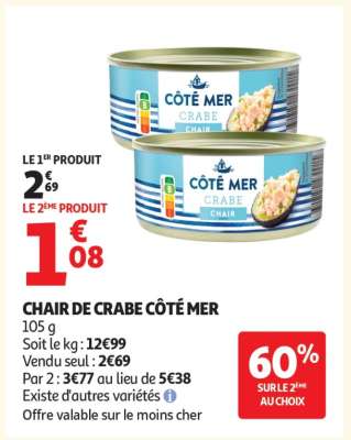 CHAIR DE CRABE "CÔTÉ MER"