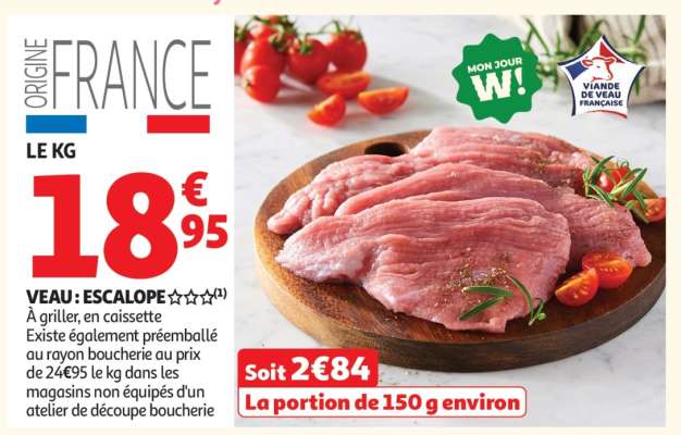 Veau : Escalope***
