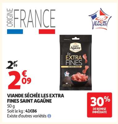 VIANDE SÉCHÉE LES EXTRA FINES SAINT AGAÛNE