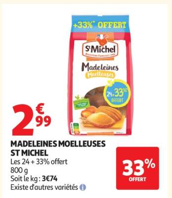 Madeleines Moelleuses St Michel