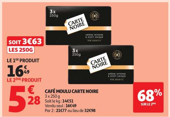 Café Moulu Carte Noire