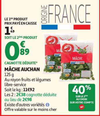 Mâche Auchan
